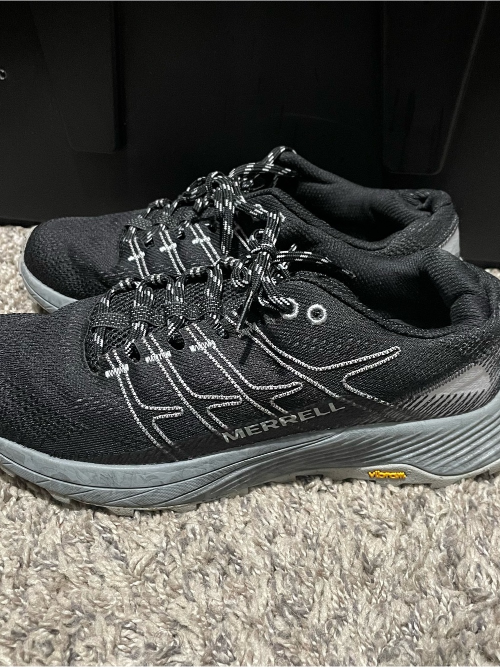 Merrell Black and Gray Women's Trail Running Shoes